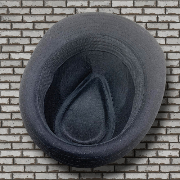 Bio Domes Sz L/XL Black Fedora Gangster Hat Trilby Cuban 100% Cotton - Picture 4 of 6